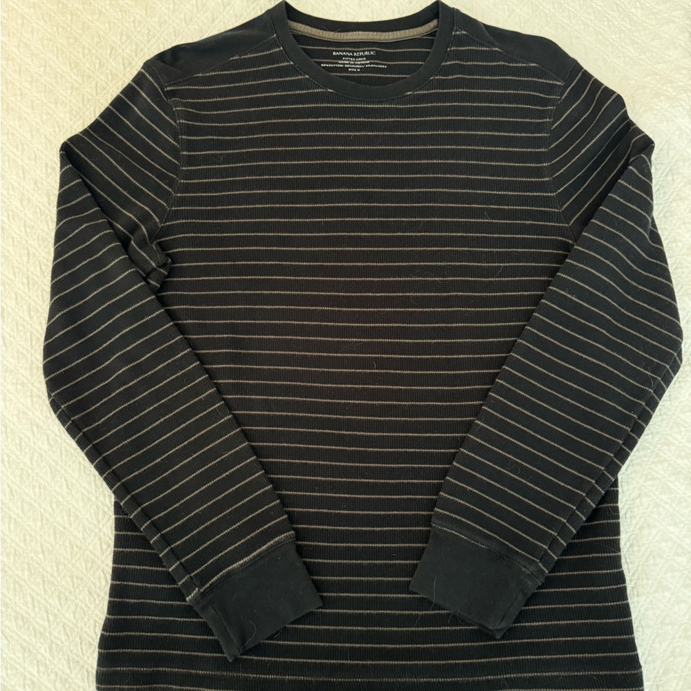 Banana Republic Fitted Thermal Crew-Medium-Ultra Soft Cotton/Modal/Spandex